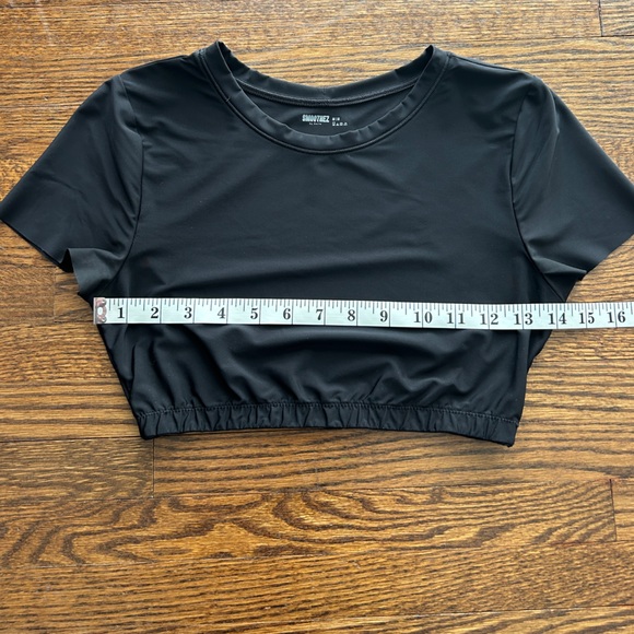 SMOOTHEZ  Black Women's Bralette Crop Top - Picture 4 of 6